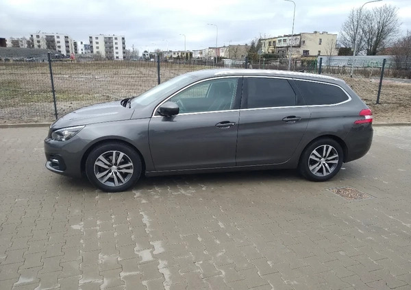 Peugeot 308 cena 58900 przebieg: 43800, rok produkcji 2020 z Września małe 172